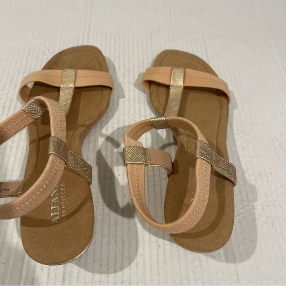 Women’s Alfani Beige Voyage Wedge Slip On Slingback Sandals Size 11 US! - Picture 7 of 9